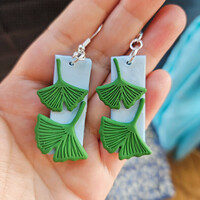 Ginkgo earrings - Thumbnail 4