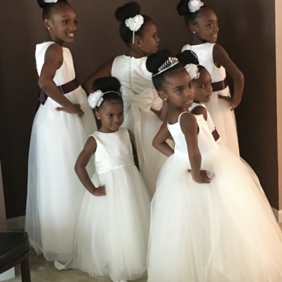 Floor length flower girl dresses sleeveless