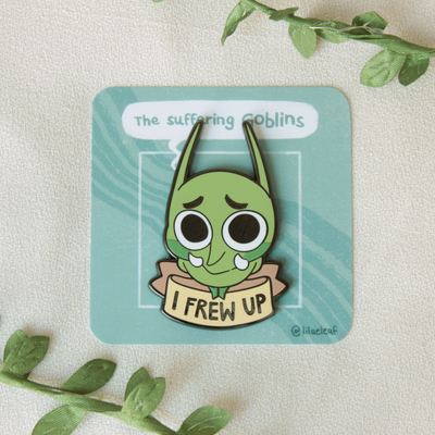 I frew up enamel pin