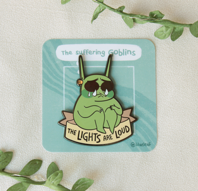 The Lights are Loud Enamel Pin