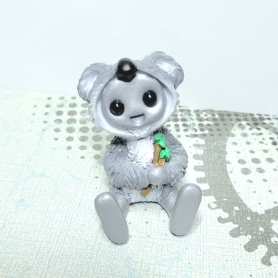 Koala costume robot figurine resin art toy mental health kawaii desk buddy