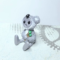 Koala Costume Robot Figurine Resin Art Toy Mental Health Kawaii Desk Buddy - Thumbnail 2