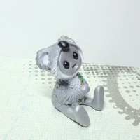 Koala Costume Robot Figurine Resin Art Toy Mental Health Kawaii Desk Buddy - Thumbnail 3