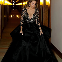 Luxurious and dignified organza V-neck A-line party dress - Thumbnail 5