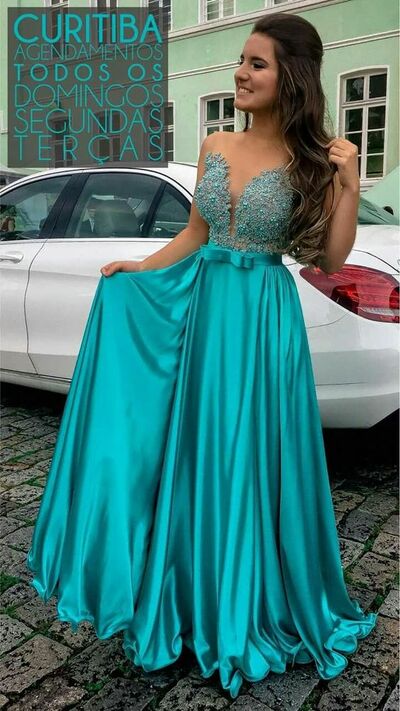 Blue Mother of Bride/ Groom Dress Simple Beading Evening Formal Gowns Prom Dress