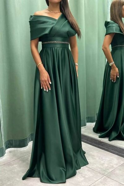 Green Mother of Bride/ Groom Dress Simple Evening Formal Gowns Prom Dress