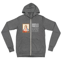 TIN JESUS ZIP Unisex zip hoodie - Thumbnail 4