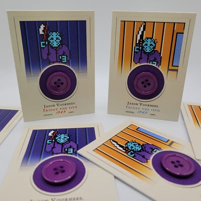 Jason voorhees friday the 13th nes - custom horror artifact trading card