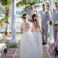 Flower Girl Dresses Floor Length with Lace - Thumbnail 1