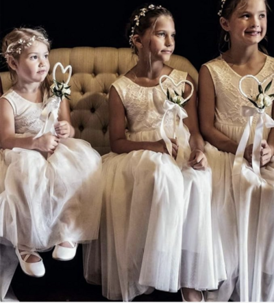 Flower Girl Dresses Floor Length with Lace