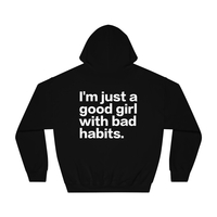 Free Shipping-I'M JUST A GOOD GIRL WITH BAD HABITS HOODIE - Thumbnail 4