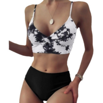  Two-pieces Black-dye Women's Bikini Sets