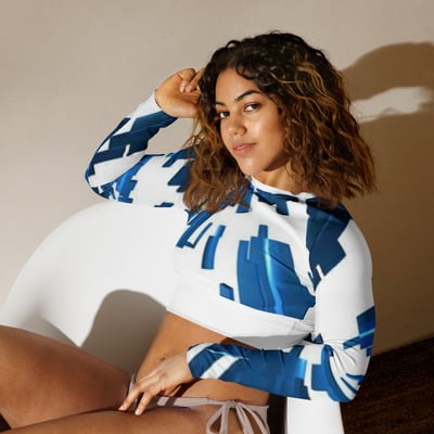 Glazier long-sleeve crop top