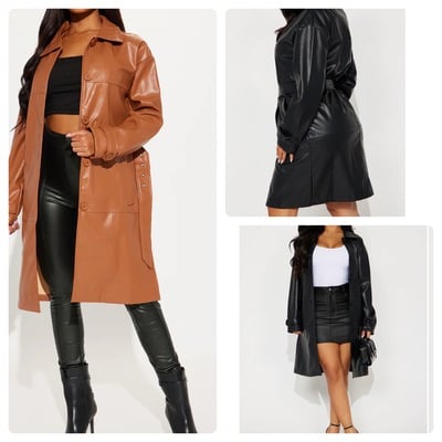 Faux pu jacket-td - Thumbnail 2