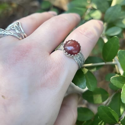 Carnelian amulet ring