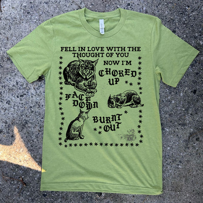 CHOKED UP, FACE DOWN T-Shirt GREEN