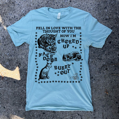 CHOKED UP, FACE DOWN T-Shirt BLUE