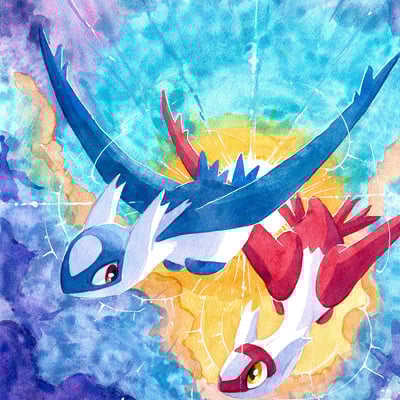 Latios & latias print