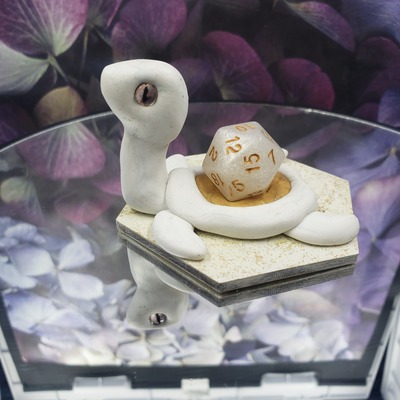 White turtle dice guardian