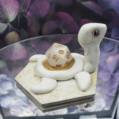White turtle dice guardian