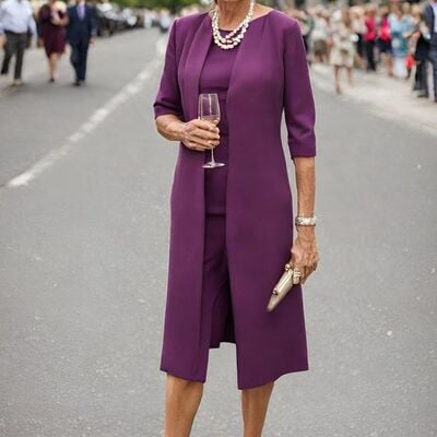 Wine red burgundy mother of bride/ groom dress simple tea-length evening formal gowns prom dress