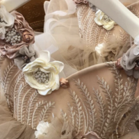 Flower Girl Dresses Champagne Birthday Gown - Thumbnail 1