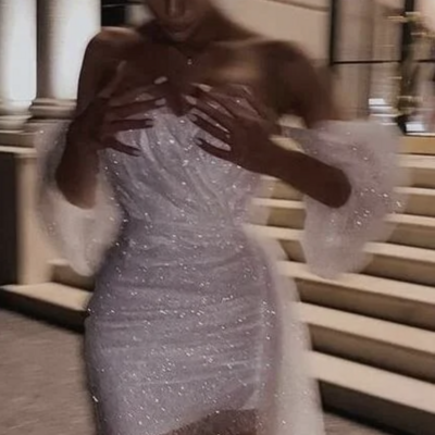 Sexy sequin short prom homecoming dress,1784 - Thumbnail 2