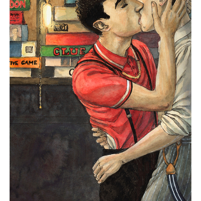 Dead boy detectives a4 artprint: "snog"