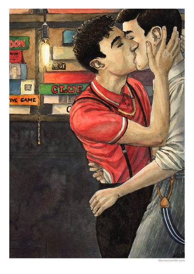 Dead Boy Detectives A4 Artprint: "Snog"