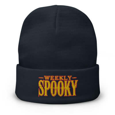 Weekly spooky 2024 embroidered beanie