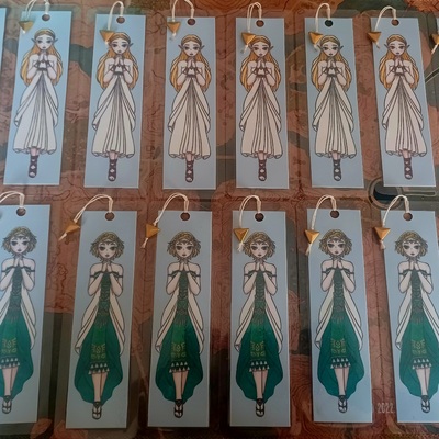 Zelda double-sided bookmark breath of the wild and tears of the kingdom
