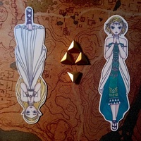 Princess Zelda set of 2 stickers Breath of the Wild and Tears of the Kingdom - Thumbnail 1