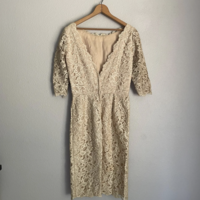 Lace Mother of the Bride Dresses Knee Length - Thumbnail 1