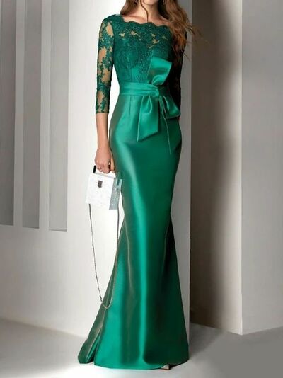 Green Mother of Bride/ Groom Dress Simple Evening Formal Gowns Prom Dress