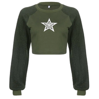RETRO STAR  CROPPED SWEATSHIRT - Thumbnail 5