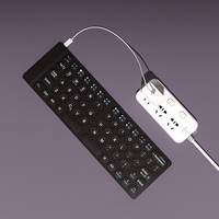 Portable Folding Keyboard For Phone Tablet PKB03 - Thumbnail 7