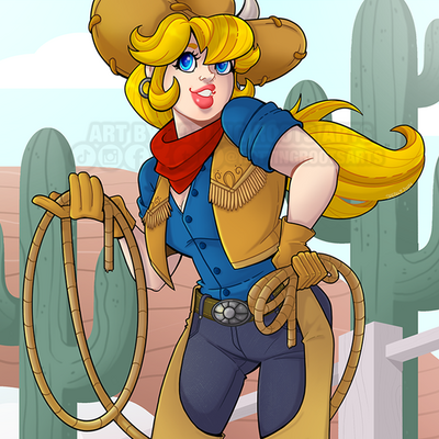 Cowgirl peach