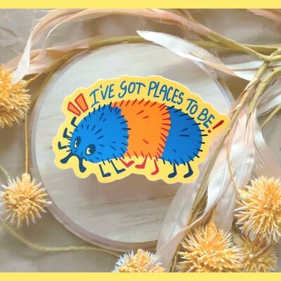 Wooly caterpillar | sticker