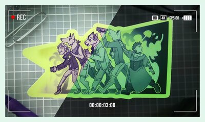 Who's There? - Glow in the Dark Vinyl Sticker