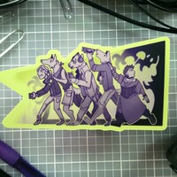Who's There? - Glow in the Dark Vinyl Sticker - Thumbnail 1