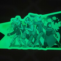 Who's There? - Glow in the Dark Vinyl Sticker - Thumbnail 2