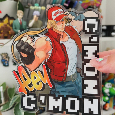 Terry bogard transparent sticker
