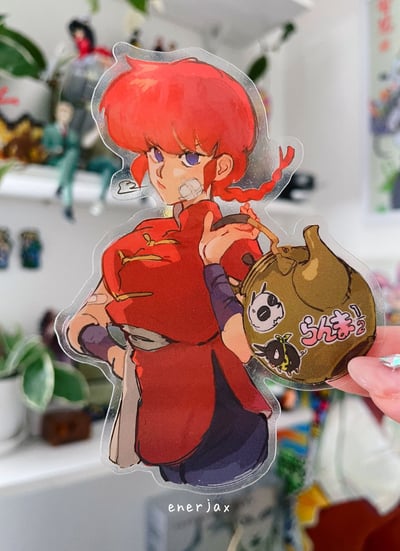 Ranma transparent sticker