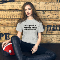 Not just a pretty face, fantastic tits too T-shirt Unisex - Thumbnail 3