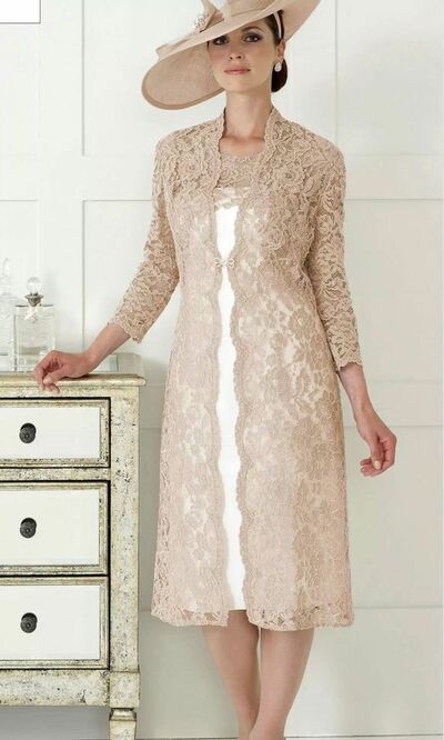 Elegant Mother of Bride/ Groom Dress Simple Lace Evening Formal Gowns Prom Dress
