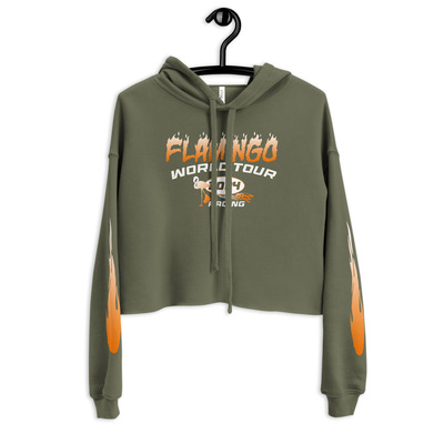 2f racing cropped hoodie (green)