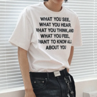 Free Shipping-"I WANT TO KNOW MORE ABOUT YOU" TEE - Thumbnail 2