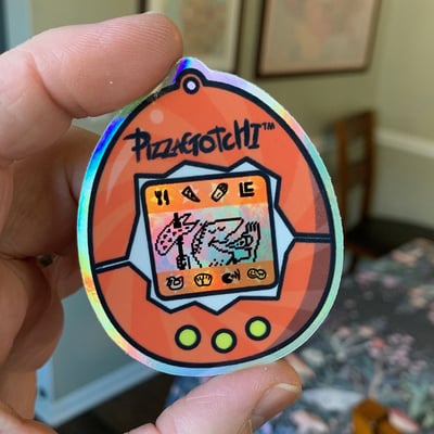 Pizzagotchi sticker