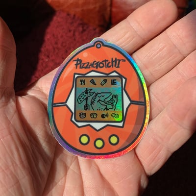 Pizzagotchi sticker