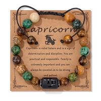 Horoscope bracelet with natural stones for men and women, unisex constellation bracelet - Thumbnail 5